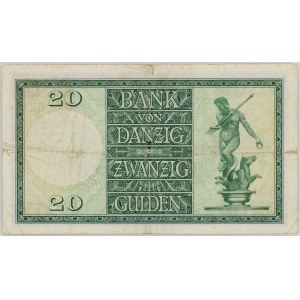 Wolne Miasto Gdańsk, 20 guldenów 1.10.1937, seria K
