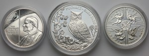 Third Republic, coin set from 1999-2005, (3 pieces)