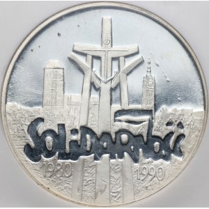 III RP, 100000 złotych 1990, Solidarność, Typ A, LUSTRZANKA