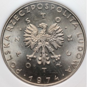PRL, 100 złotych 1974, Maria Skłodowska-Curie, PRÓBA, nikiel