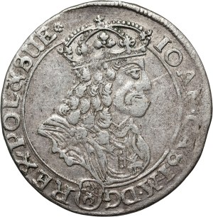 John II Casimir, sixpence 1667 TLB, Bydgoszcz, rare