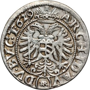 Silesia, Ferdinand II, 3 krajcara 1629 HR, Wrocław