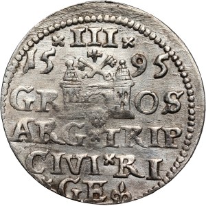 Zygmunt III Waza, trojak 1595, Ryga