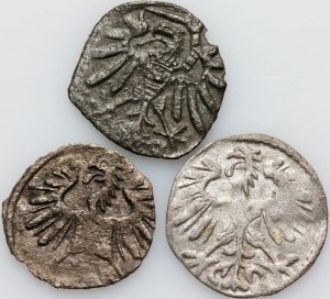 Sigismund I the Old / Sigismund II Augustus, set of denarii from 1547-1554, (3 pieces)