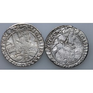 Zygmunt III Waza, zestaw ortów 1622, Bydgoszcz, (2 sztuki)