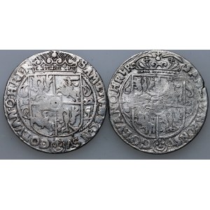 Zygmunt III Waza, zestaw ortów 1622, Bydgoszcz, (2 sztuki)