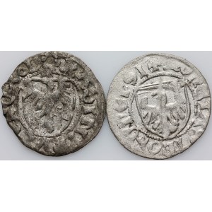 Kazimierz IV Jagiellończyk 1447-1492, zestaw szelągów, (2 sztuki)