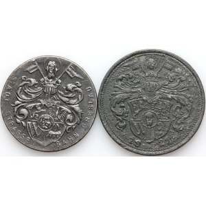 Wrocław / Breslau, zestaw żetonów z 1921 roku, (2 sztuki)