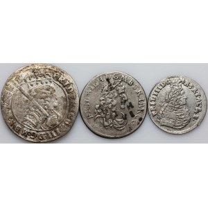 Germany, Brandenburg-Prussia, set of coins from 1683-1699, (3 pieces)