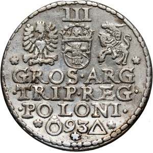 Zygmunt III Waza, trojak 1593, Malbork