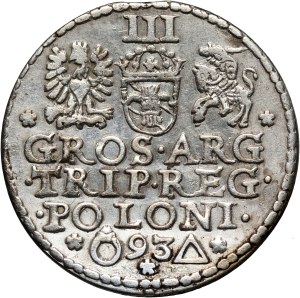 Sigismund III Vasa, trojak 1593, Malbork