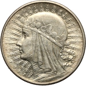 II RP, 10 złotych 1932, Londyn, Głowa Kobiety