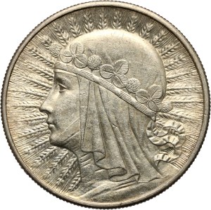 II RP, 10 zloty 1932, London, Head of a Woman