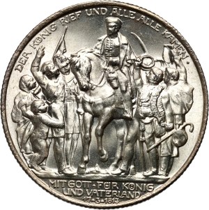Germany, Prussia, Wilhelm II, 2 mark 1913, Battle of Leipzig