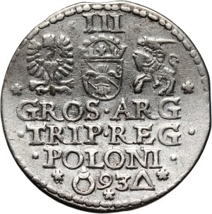Sigismund III Vasa, trojak 1593, Malbork