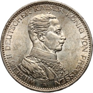 Germany, Prussia, Wilhelm II, 3 mark 1914 A