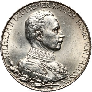 Germany, Prussia, Wilhelm II, 2 mark 1913 A, 25 Years of Reign