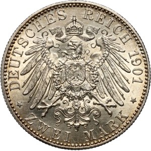 Germany, Prussia, Wilhelm II, 2 mark 1901 A, 200 Years of Kingdom