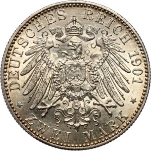 Germany, Prussia, Wilhelm II, 2 mark 1901 A, 200 Years of Kingdom