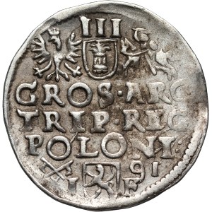 Zygmunt III Waza, trojak 1591, Poznań