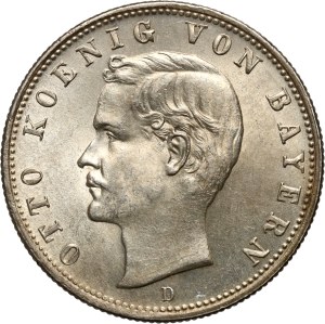 Germany, Bavaria, Otto I, 2 mark 1912 D, Munich