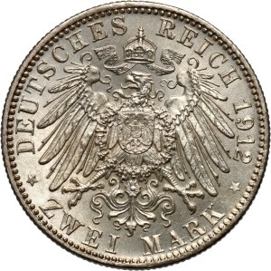 Germany, Bavaria, Otto I, 2 mark 1912 D, Munich