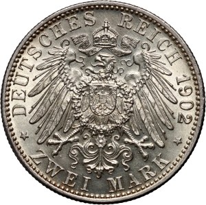 Germany, Baden, Frederick I, 2 mark 1902 G, 50 years of Reign
