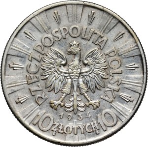 II RP, 10 zloty 1934, Warsaw, Józef Piłsudski, rare vintage