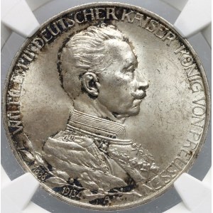 Germany, Prussia, Wilhelm II, 3 mark 1913 A, 25-years of Reign
