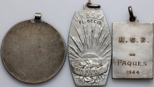 Europe, set of sports medals from 1911-1944, (3 pieces)