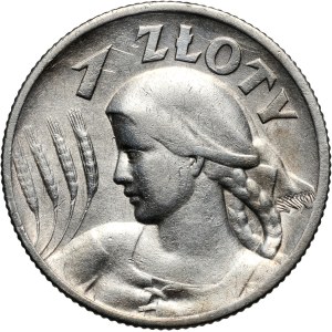 II RP, 1 złoty 1925, Londyn, Żniwiarka