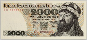 People's Republic of Poland, 2000 zloty 1.06.1982, CC series