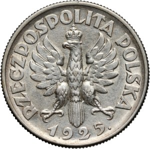 II RP, 2 złote 1925 z kropką, Londyn, Żniwiarka