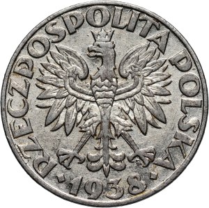 General Government, 50 pennies 1938, nickel-plated iron