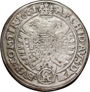 Austria, Leopold I, 15 Kreuzer 1661 CA, Vienna