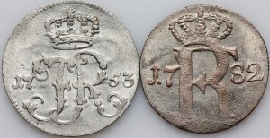 Germany, Prussia, Frederick II, set of 1/24 Thaler coins from 1626-1662, (2 pieces)