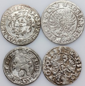 Sigismund III Vasa, set of pennies from 1613-1626, (4 pieces)