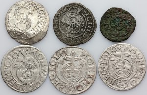 Sigismund III Vasa, set of coins, (6 pieces)
