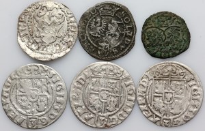 Sigismund III Vasa, set of coins, (6 pieces)