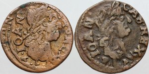 John II Casimir, set of shekels (boratins), (2 pieces)
