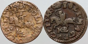 John II Casimir, set of shekels (boratins), (2 pieces)