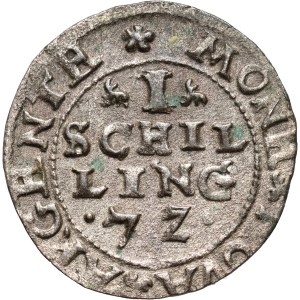 Inflanty, Jan Hieronim Chodkiewicz, szeląg, 1572, Dahlen