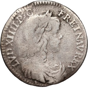 France, Louis XIV, 1/12 Ecu 1658 &, Aix-en-Provence