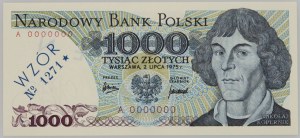 PRL, 1000 zloty 2.07.1975, MODEL, No. 1271, series A