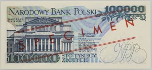 III RP, 100000 zloty 1.02.1990, MODEL, No. 0584, series A