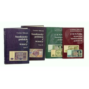 Czesław Miłczak, set of catalogs Polish banknotes and patterns