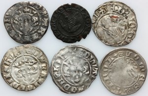 Europe, set of medieval coins, (6 pieces)