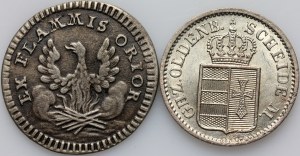 Germany, set of coins from 1768-1850, (2 pieces)