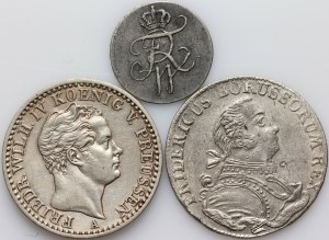 Germany, set of coins from 1757-1849, (3 pieces)