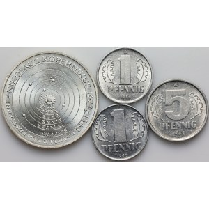 Germany, set of coins from 1973-1982, (4 pieces)